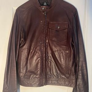 Rare Vintage Versace Jeans Couture Leather Jacket with Back Pockets